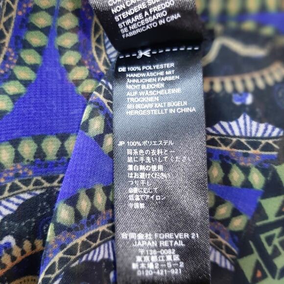 Forever 21 Floral Design Sheer Scarf Top l Size: S/P - Picture 7 of 8